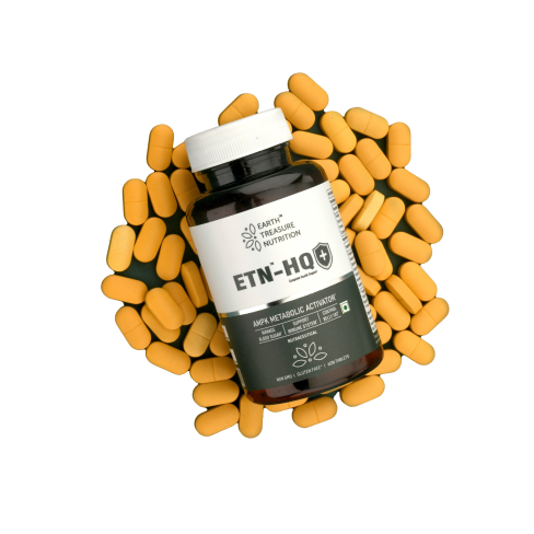 Earth Treasure Nutrition ETN-HQ AMPK Metabolic Activator - Weight Management Supplement for Men &amp; Women, Hesperidin, Berberine, Quercetin, Bromelain, 60 Veg Tablets, Antioxidant Support