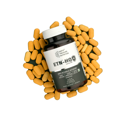 Earth Treasure Nutrition ETN-HQ AMPK Metabolic Activator - Weight Management Supplement for Men &amp; Women, Hesperidin, Berberine, Quercetin, Bromelain, 60 Veg Tablets, Antioxidant Support