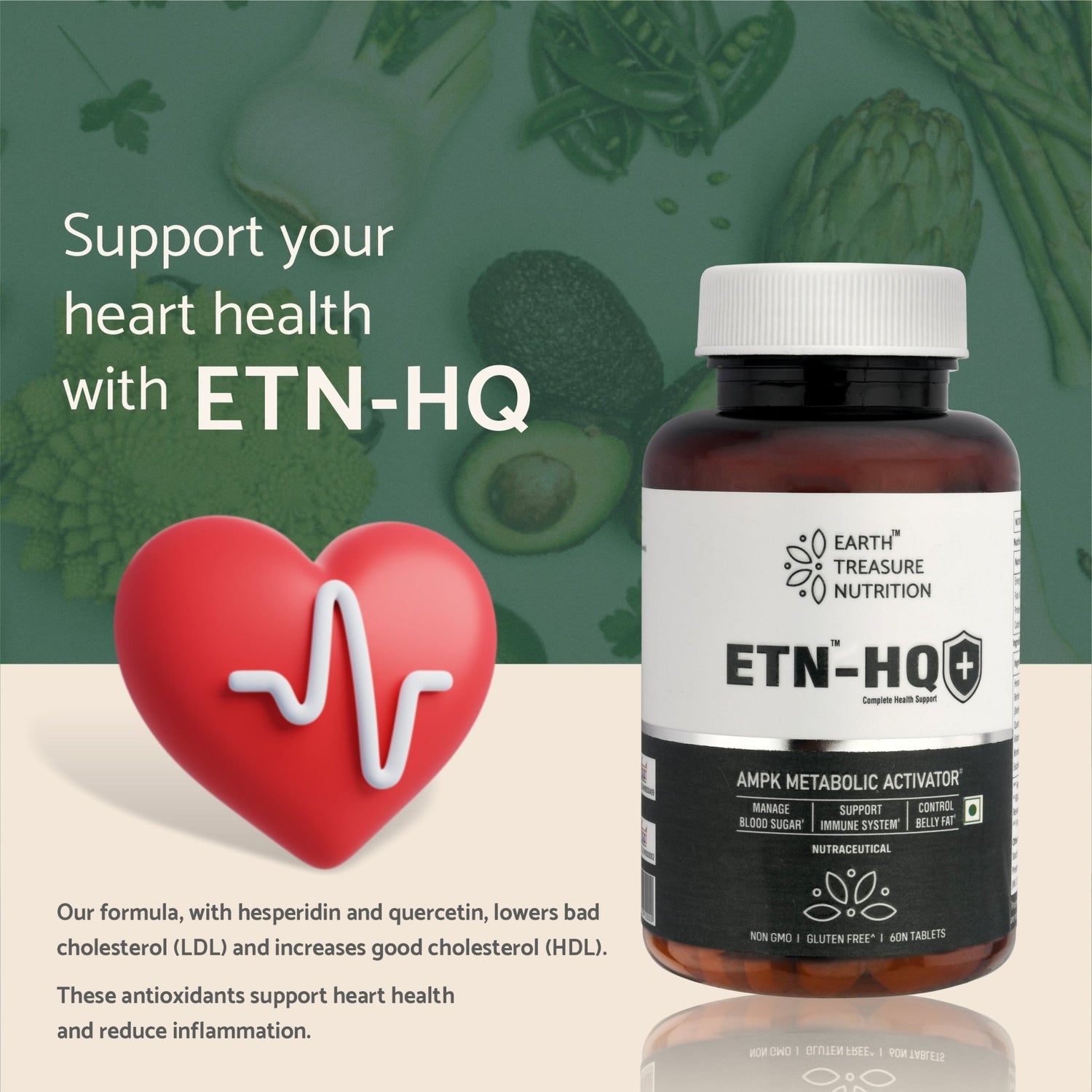 ETN HQ AMPK Metabolic Activator Supplement – Supports Energy, Cellular Health &amp; Metabolic Function - Earth Treasure Nutrition